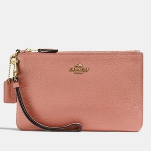 Pastel Pink Coach Wristlet